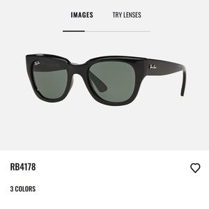 Ray Ban Cat Eye Black Sunglasses RB4178